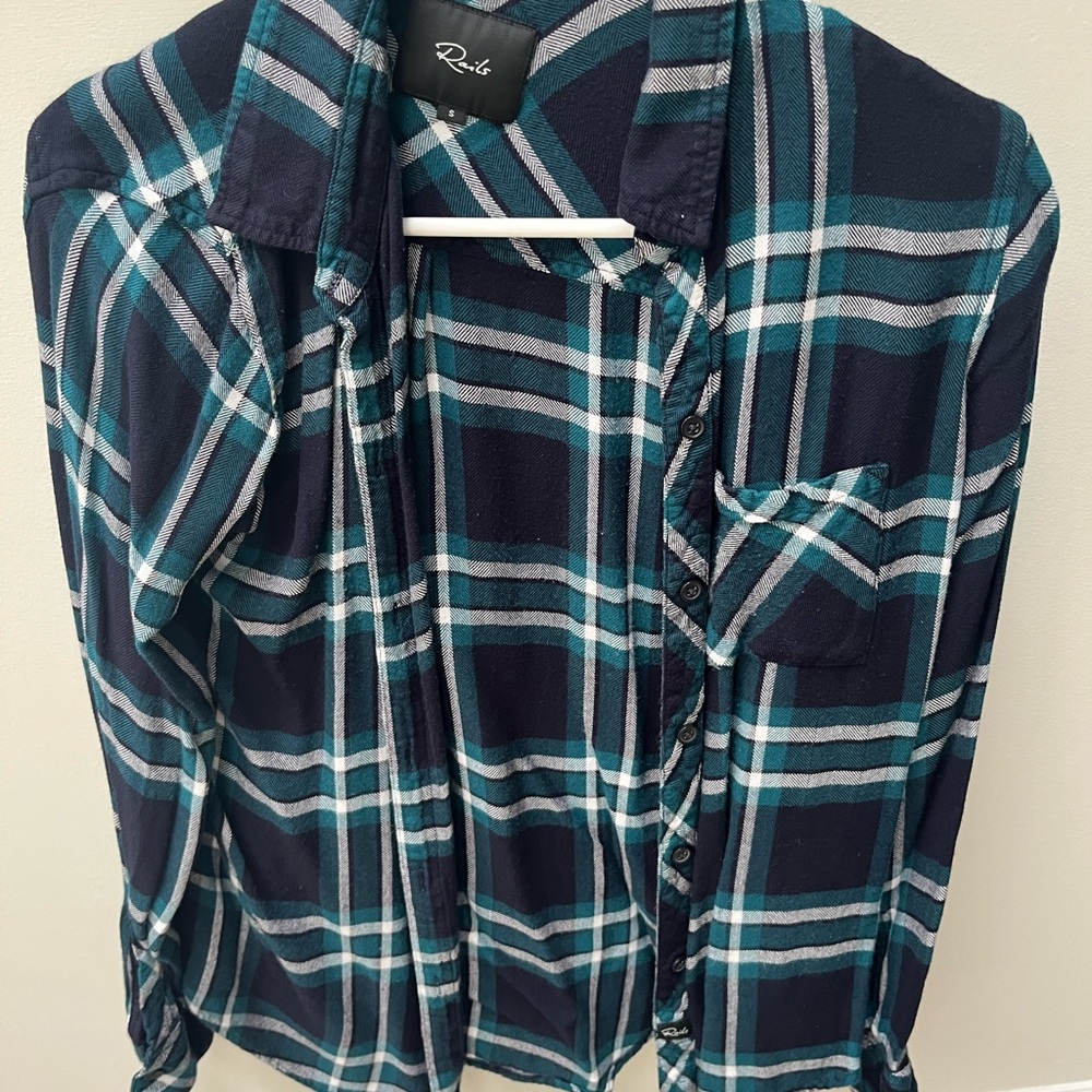 Rails Plaid Button-Up Women's Top - Picture 3 of 5